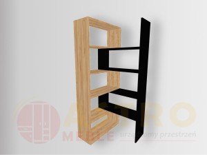 Regał wielofunkcyjny Aleksandra craft-czarny