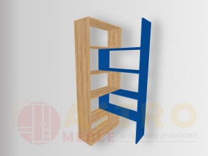 Regał wielofunkcyjny Aleksandra craft-niebieski