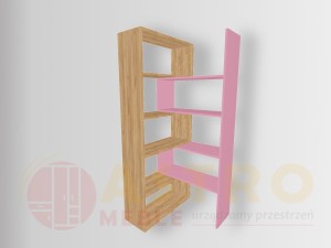 Regał wielofunkcyjny Aleksandra craft-pastelowy różowy