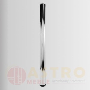 Noga meblowa okrągła chrom H-71cm 