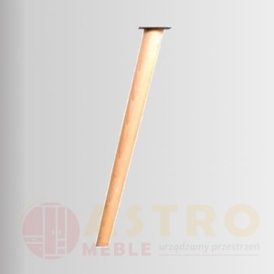 Noga drewniana toczona 75cm + blacha