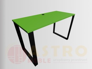 Biurko gamingowe loftowe zielony mambo 