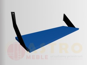 Półka wisząca loftowa niebieski