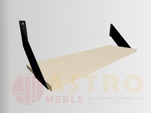 Półka wisząca loftowa piaskowy