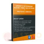 Umowa o wykonanie kuchni i mebli na wymiar + protokół odbioru