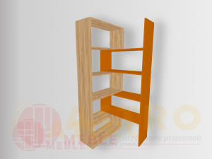 Regał wielofunkcyjny Aleksandra craft-pomarańczowy