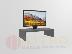 Pojedyncza podstawka pod monitor grafit szary