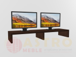 Podwójna podstawka pod monitor wenge