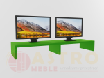 Podwójna podstawka pod monitor zielona mamba