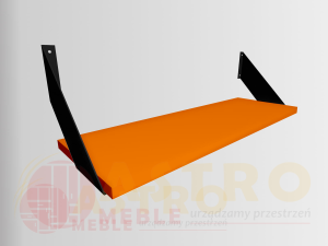 Półka wisząca loftowa pomarańczowy