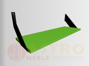 Półka wisząca loftowa zielony mamba