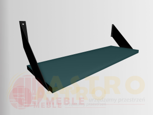 Półka wisząca loftowa morska zieleń