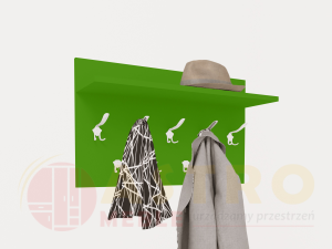 Wieszak poziomy zielony mamba