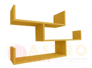 Półka wisząca,  Regał wiszący dawid żółty