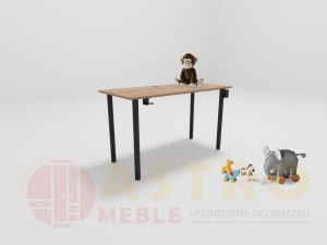 Biurko mini dla dzieci dąb craft złoty