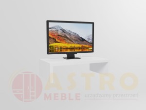 Pojedyncza podstawka pod monitor biała