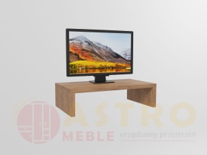 Pojedyncza podstawka pod monitor dąb craft złoty