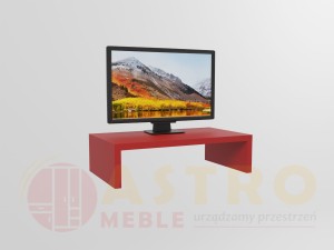 Pojedyncza podstawka pod monitor czerwona