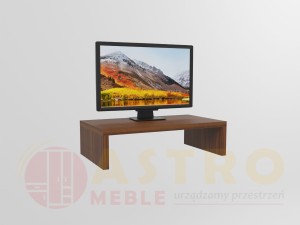 Pojedyncza podstawka pod monitor orzech