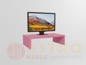 Pojedyncza podstawka pod monitor pastelowa różowa
