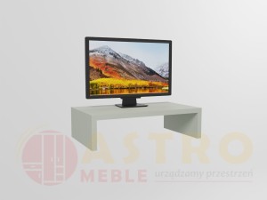 Pojedyncza podstawka pod monitor jasny szary