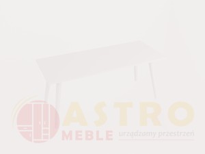 Stół kawowy biały z białymi nogami